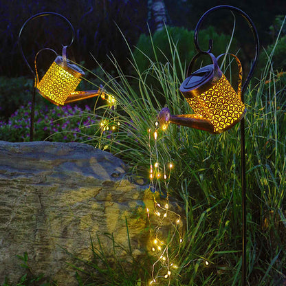 Solar Watering Can LED Garden Lamp – Warm White Outdoor Decoration