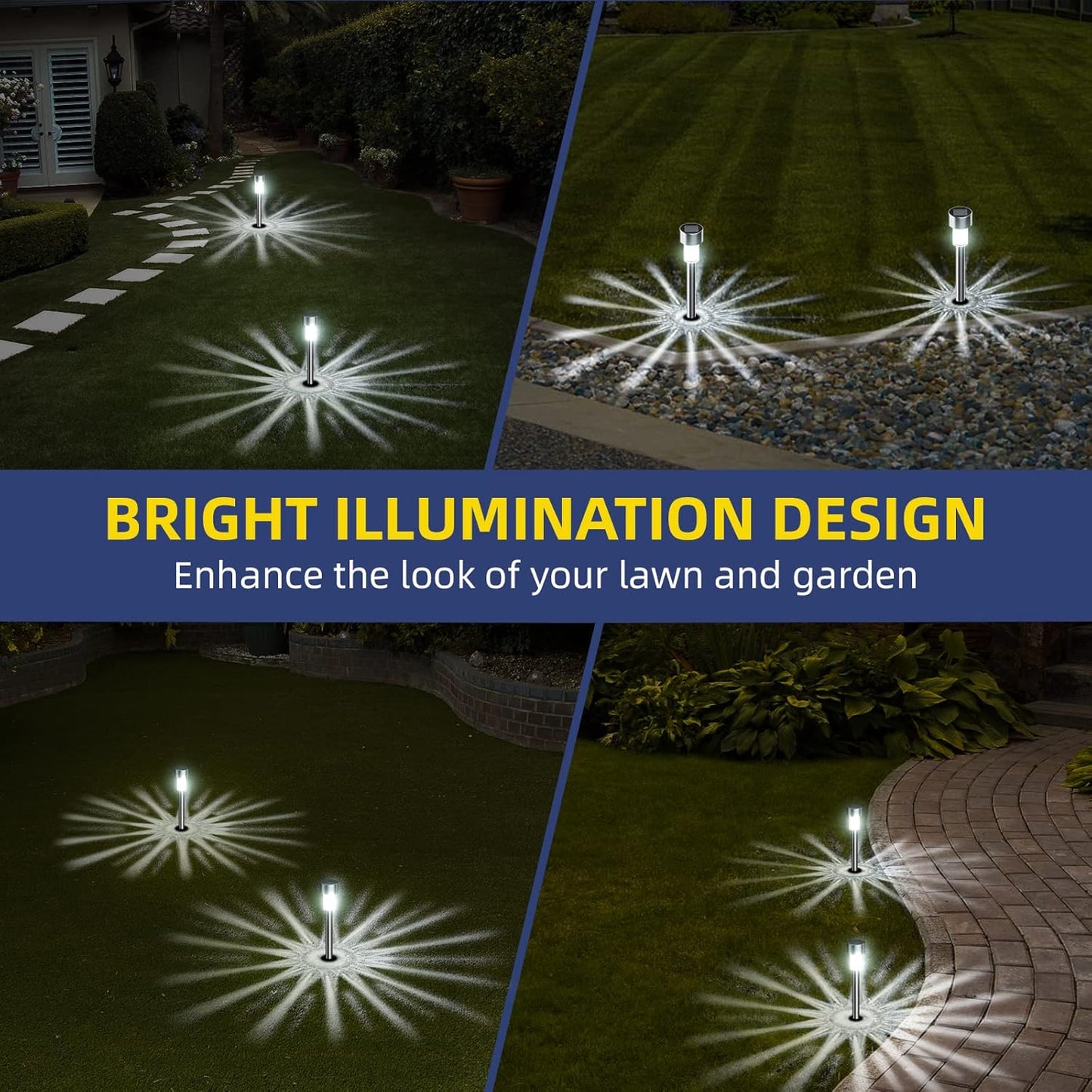 SolarGlow Outdoor Garden Lights Waterproof Solar Powered Pathway Lighting
