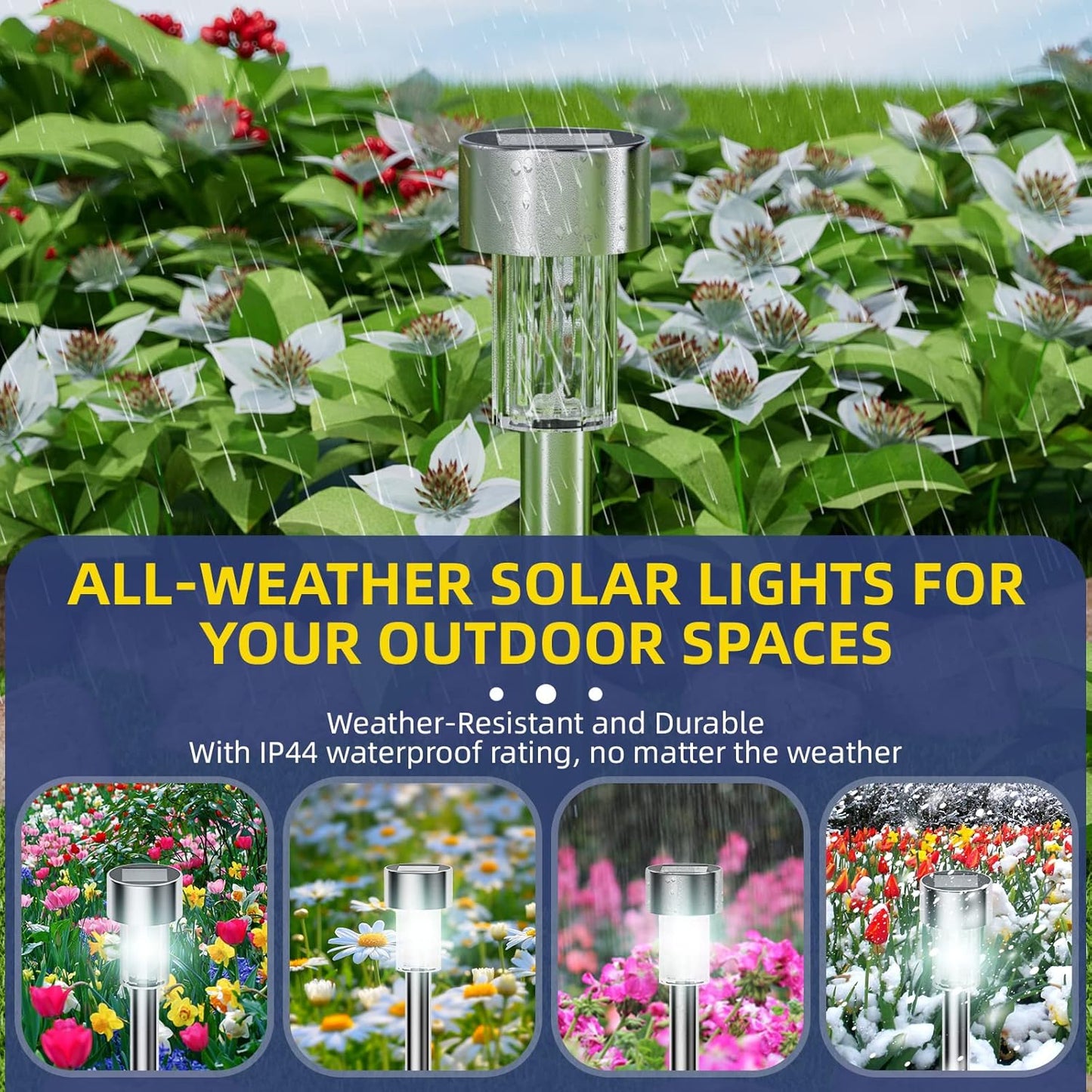 SolarGlow Outdoor Garden Lights Waterproof Solar Powered Pathway Lighting