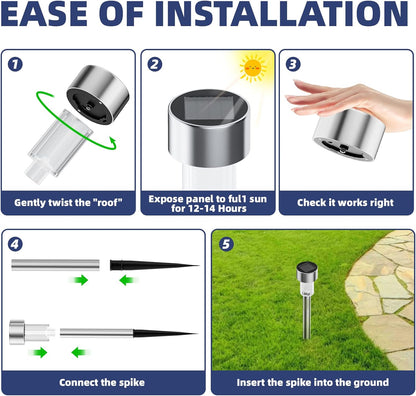 SolarGlow Outdoor Garden Lights Waterproof Solar Powered Pathway Lighting