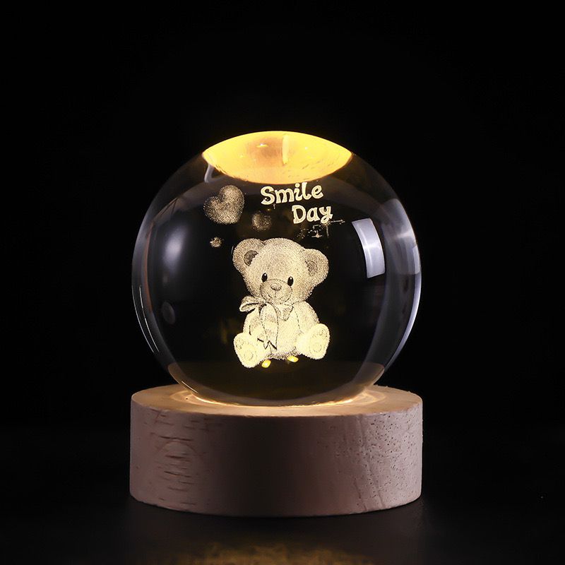 SolarSphere Crystal Solar System LED Light Educational Decorative Display