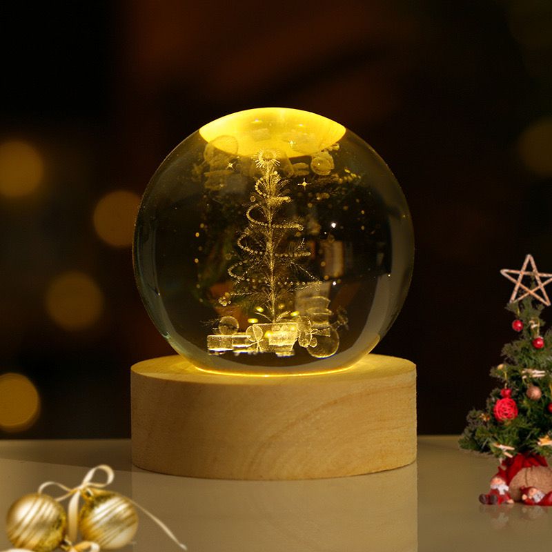 SolarSphere Crystal Solar System LED Light Educational Decorative Display