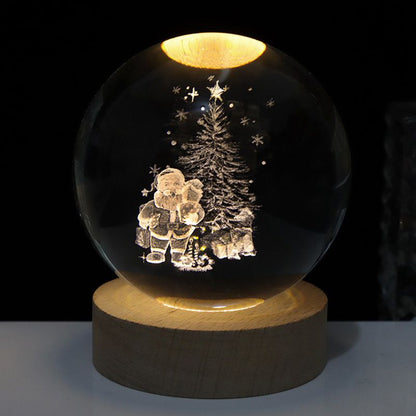 SolarSphere Crystal Solar System LED Light Educational Decorative Display