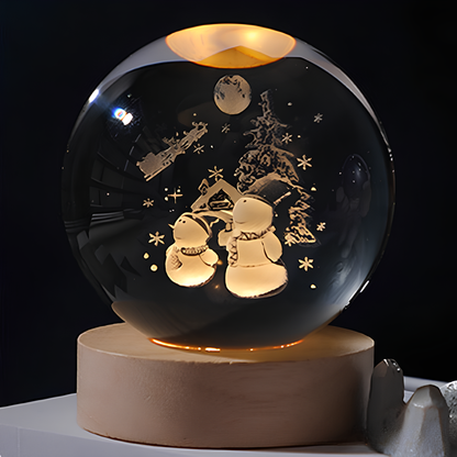 SolarSphere Crystal Solar System LED Light Educational Decorative Display