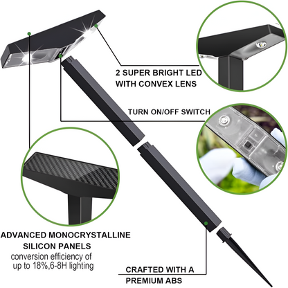 SolaraPath Solar Pathway Lights – Waterproof LED Garden Lights Set