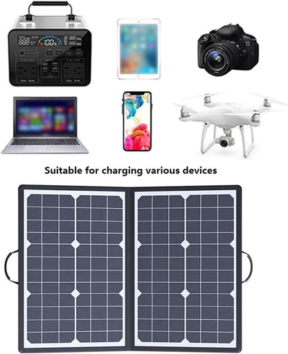 SolaraX Foldable Solar Panel Kit 1000W Portable Power Charger