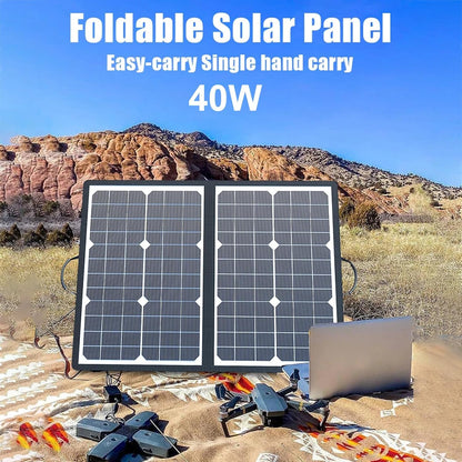 SolaraX Foldable Solar Panel Kit 1000W Portable Power Charger