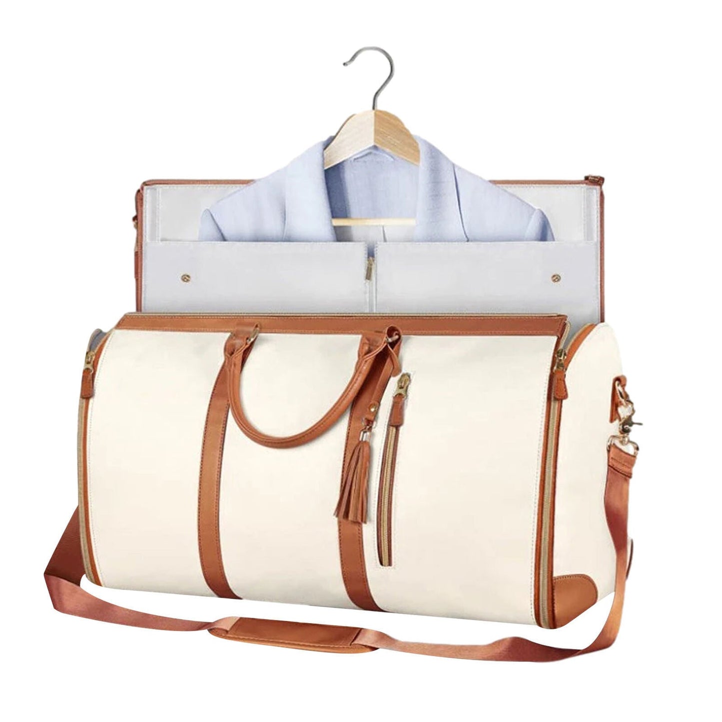 Spacious Rolling Travel Bag with Wheels and Organised Compartments