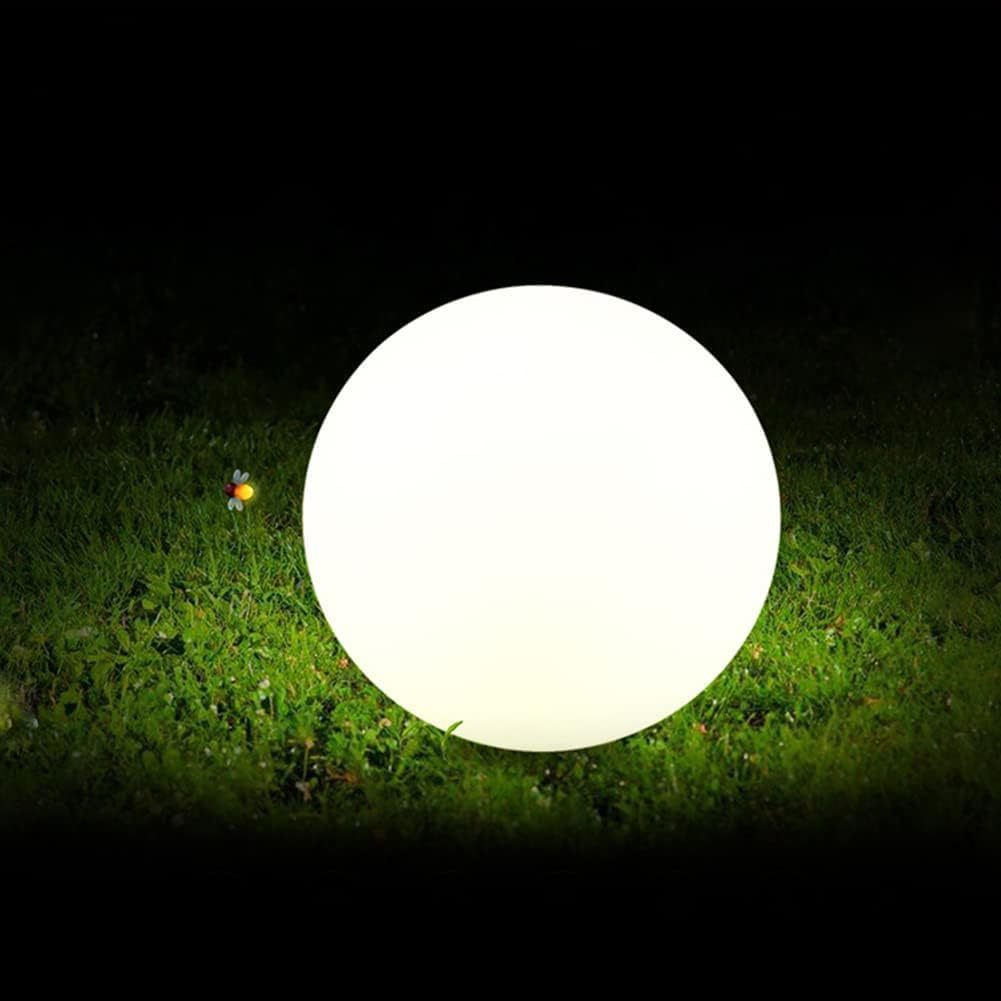 Solar Globe Outdoor Light with Warm LED Glow for Garden Patio and Pathway