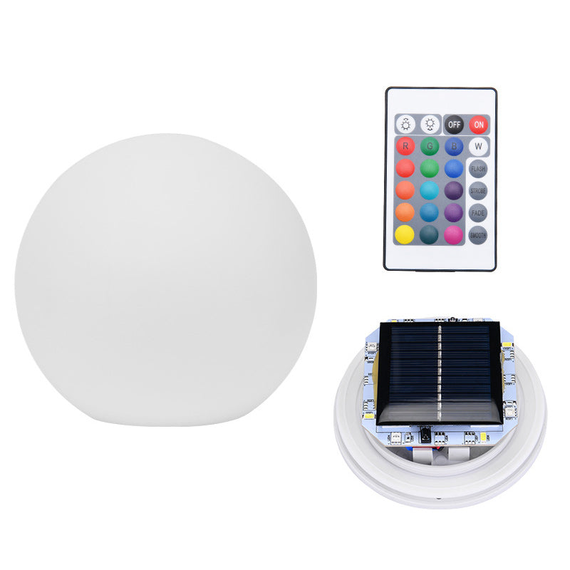 Solar Globe Outdoor Light with Warm LED Glow for Garden Patio and Pathway