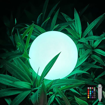 Solar Globe Outdoor Light with Warm LED Glow for Garden Patio and Pathway
