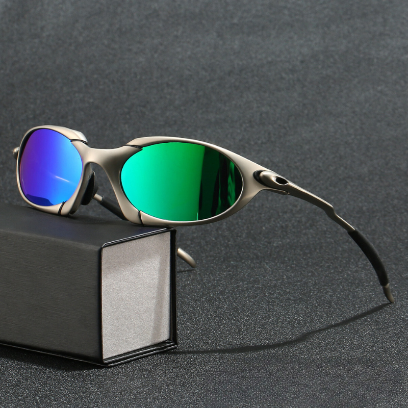 Sport Polarized Sunglasses Lightweight Metal Frame with UV Protection