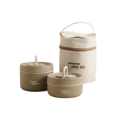 Stackable Stainless Steel Insulated Lunch Box Set with Leakproof Seals