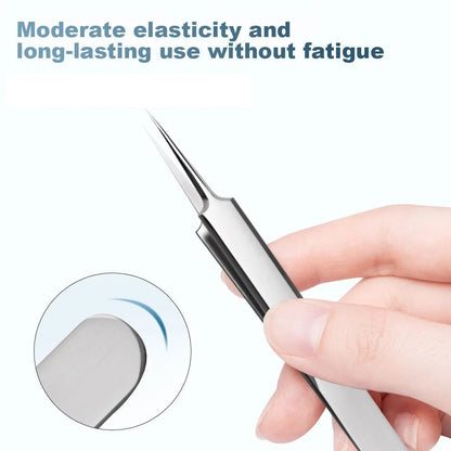 Stainless Steel Blackhead Extractor Tool Set with Ergonomic Grip