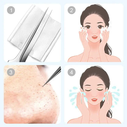 Stainless Steel Blackhead Extractor Tool Set with Ergonomic Grip