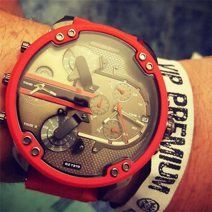 Stainless Steel Chronograph Quartz Watch Elegant Men’s Luxury Timepiece