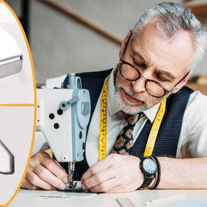 Guía magnética de costura de acero inoxidable para máquina de coser, herramienta de alineación de bordes