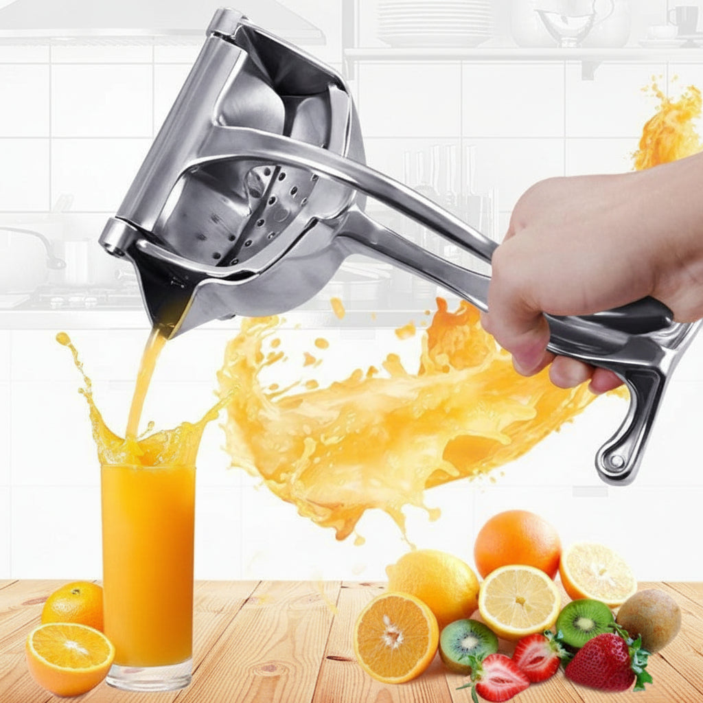Handmatige citruspers van roestvrij staal, handpers voor vers sap
