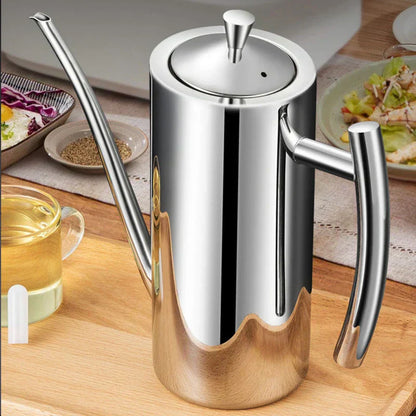 Stainless Steel Oil Dispenser Bottle Leak Proof