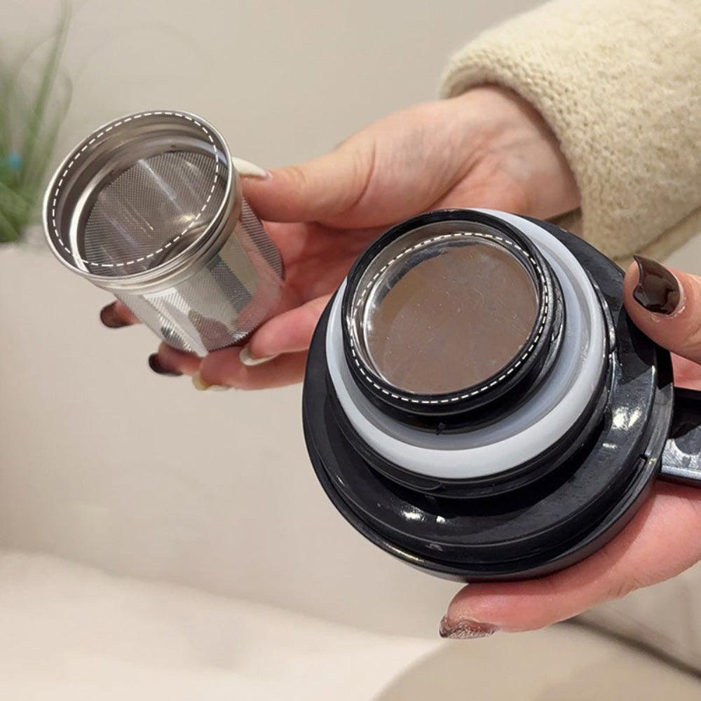Stainless Steel Thermal Teapot with Infuser Vacuum Insulated 1L Tea Pot