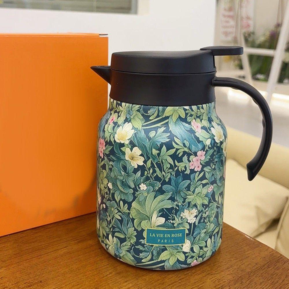 Stainless Steel Thermal Teapot with Infuser Vacuum Insulated 1L Tea Pot