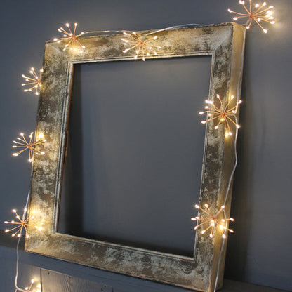 Starburra Copper Starburst String Lights with Warm White Glow for Indoor Outdoor Decoration