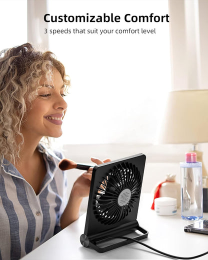 Starker Wind Ultra Quiet Compact Desk Fan Powerful Silent USB Cooling Fan