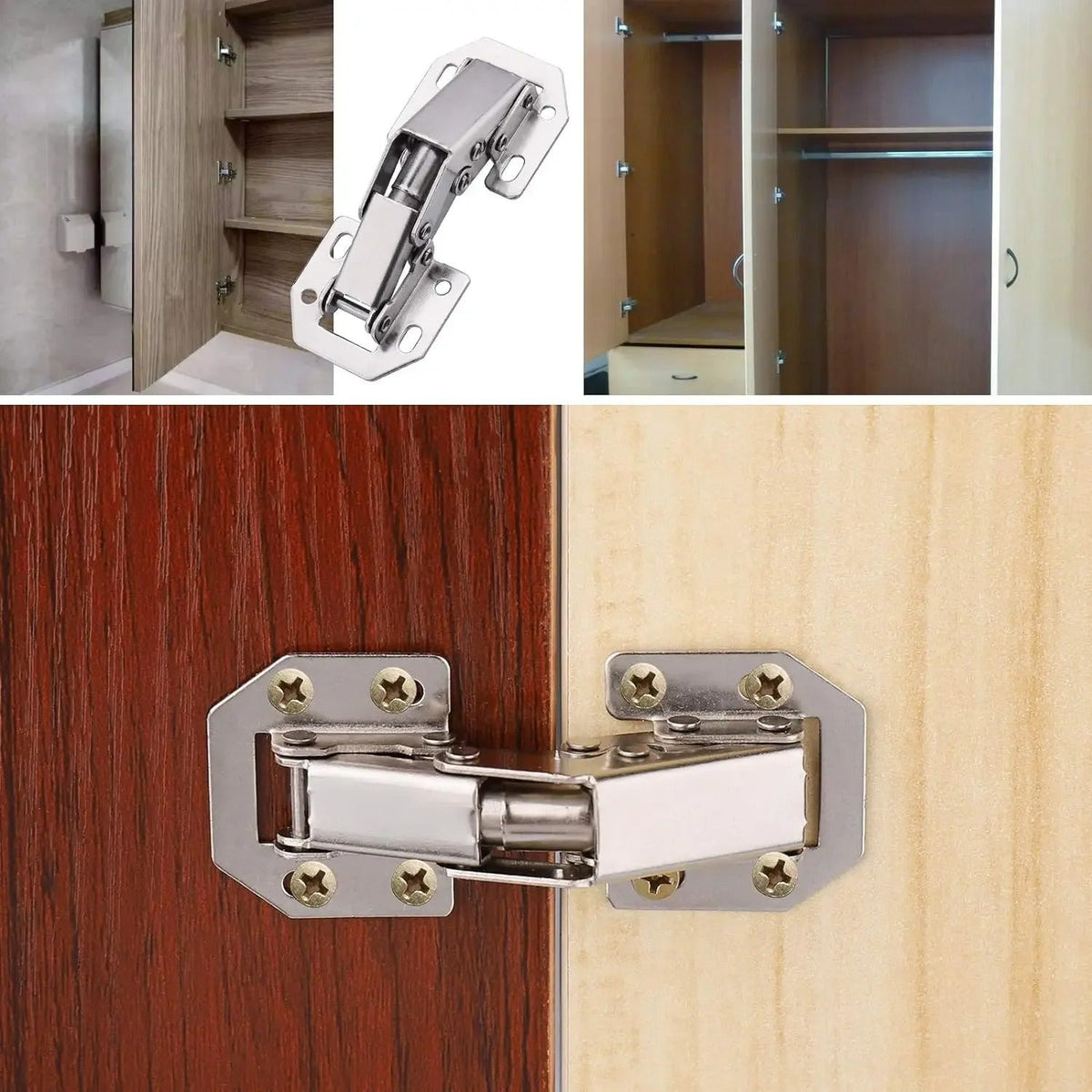 Steel Soft-Close Cabinet Hinges with 90 Degree Hydraulic Closing