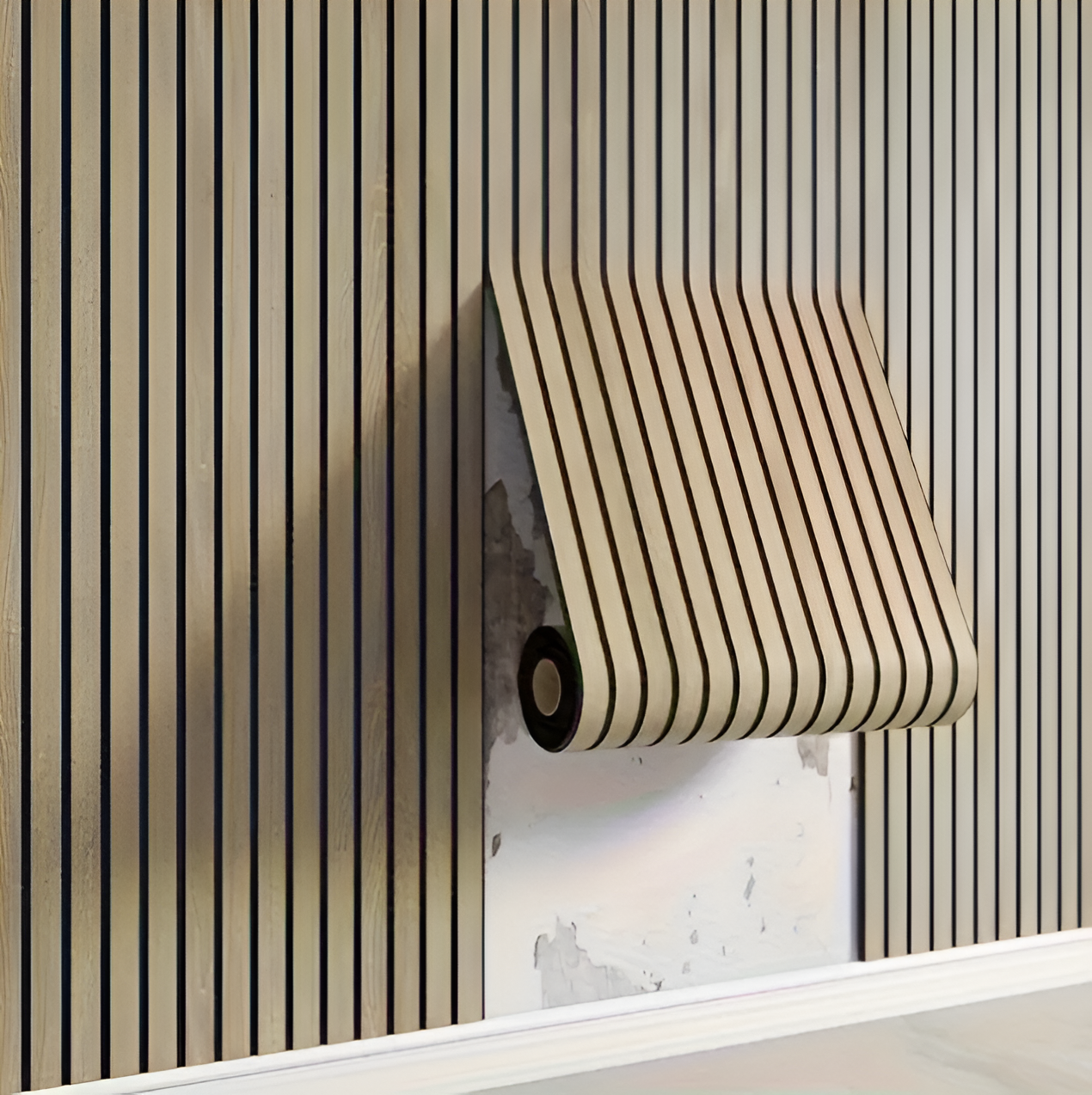 StickieFast 3D Wood Texture Wall Panels with Easy Self Adhesive Design