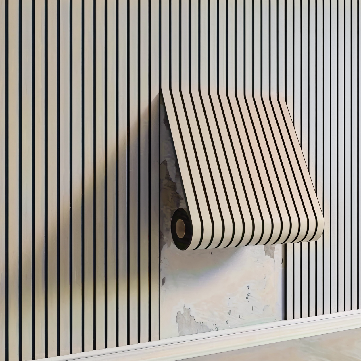 StickieFast 3D Wood Texture Wall Panels with Easy Self Adhesive Design