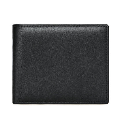 StitchCraft Men's Leather RFID Bifold Wallet Slim Design