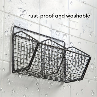 StorGrid Wall Mounted Wire Storage Basket for Kitchen Organization