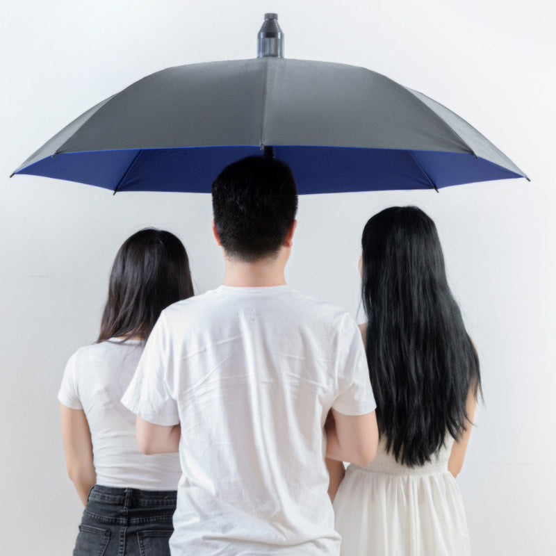 StormShield Windproof Umbrella with Curved Handle Durable Design