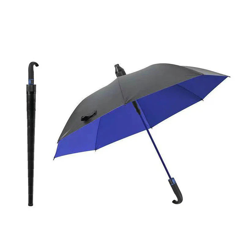 StormShield Windproof Umbrella with Curved Handle Durable Design