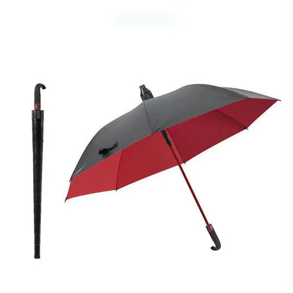StormShield Windproof Umbrella with Curved Handle Durable Design
