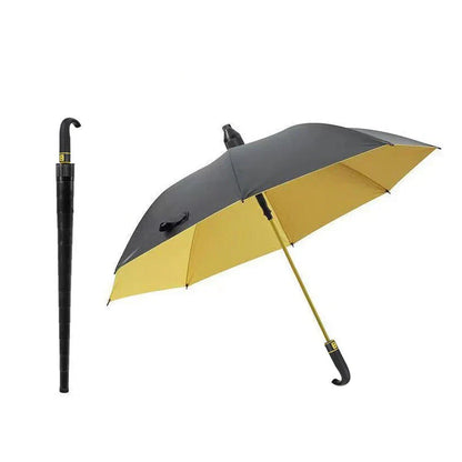 StormShield Windproof Umbrella with Curved Handle Durable Design