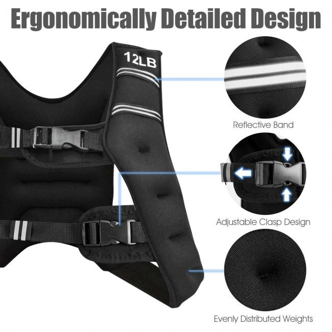 StridrEdge Adjustable Weighted Vest for Strength Training