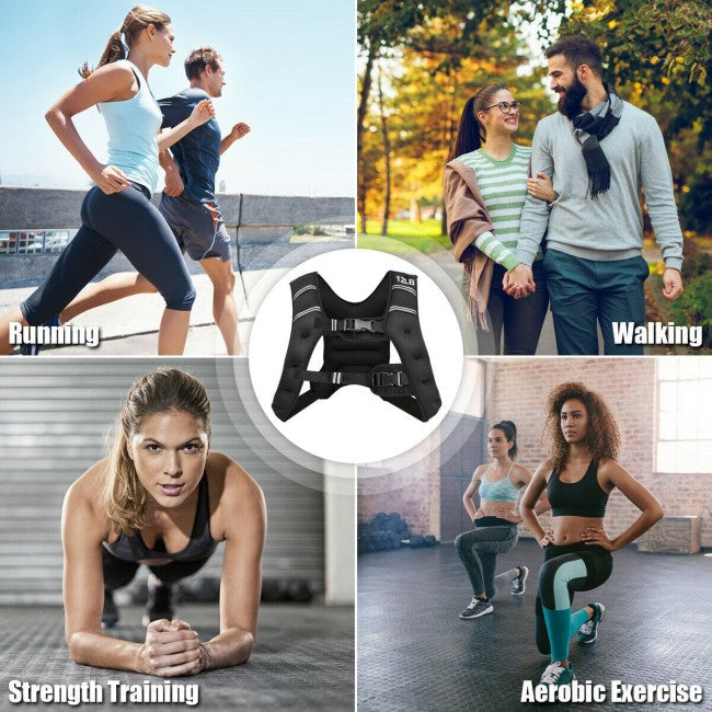 StridrEdge Adjustable Weighted Vest for Strength Training