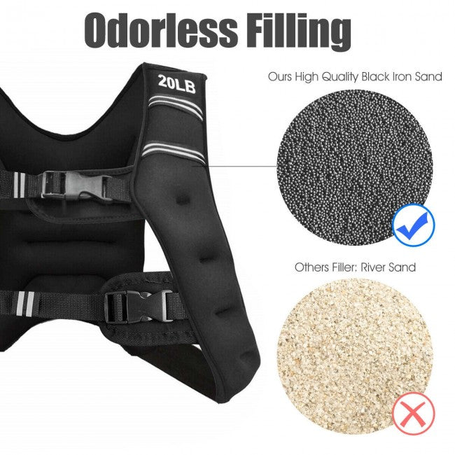 StridrEdge Adjustable Weighted Vest for Strength Training