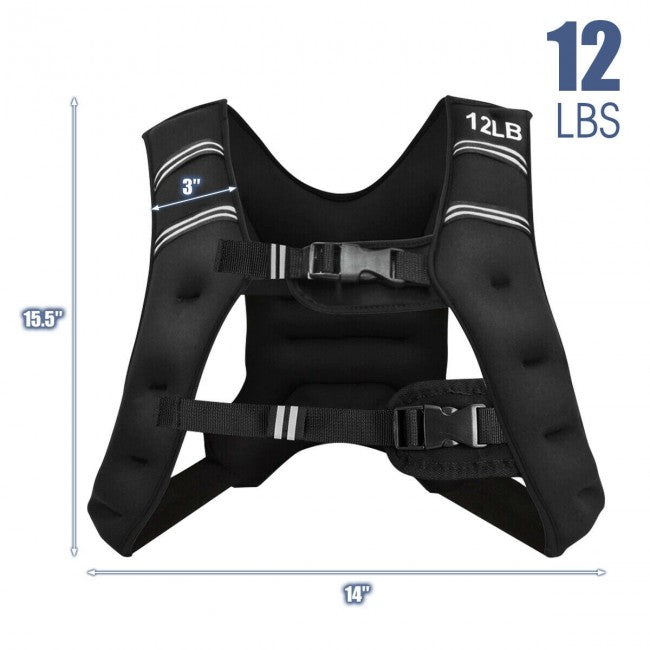 StridrEdge Adjustable Weighted Vest for Strength Training