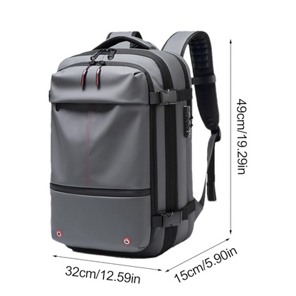 Structured 60L Compression Rucksack with Expandable Storage