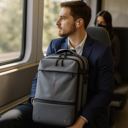 Structured 60L Compression Rucksack with Expandable Storage