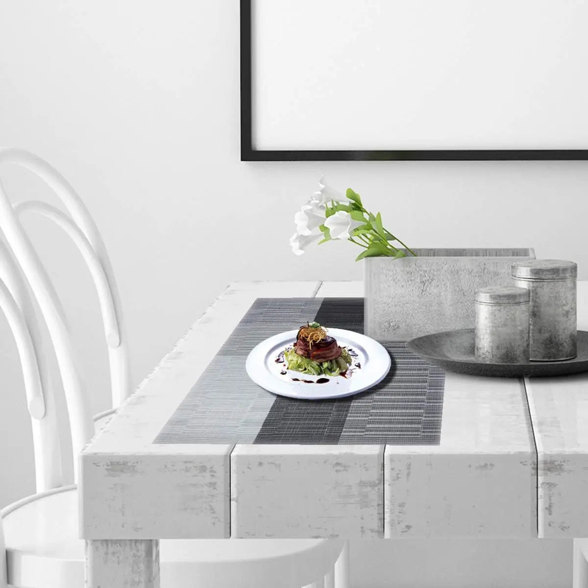 SturdyWoven Washable Heat Resistant Placemats Set of 4