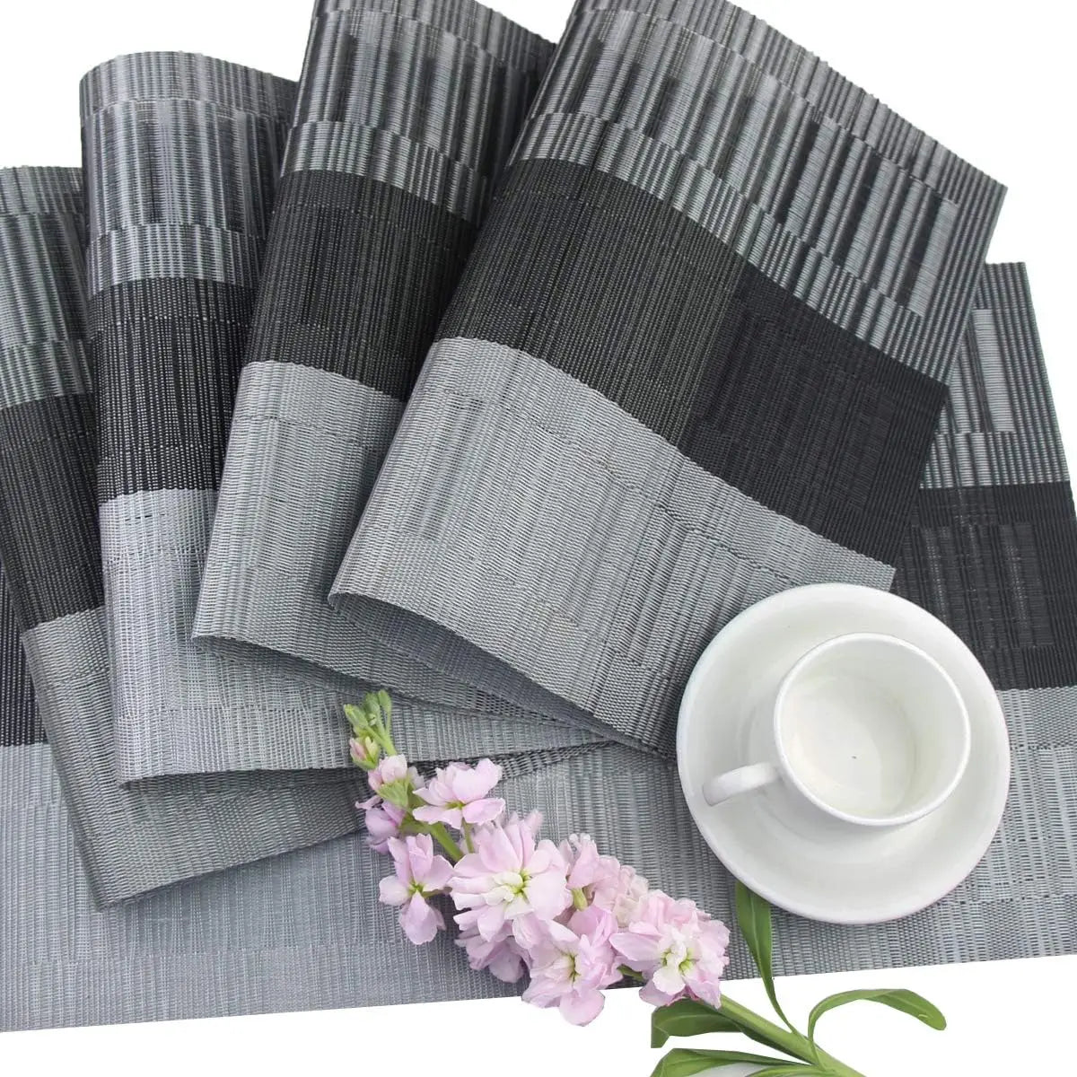 SturdyWoven Washable Heat Resistant Placemats Set of 4