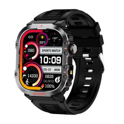 Sugar Pro 5 Smart Health Tracking Watch with Fitness and Heart Rate Monitor