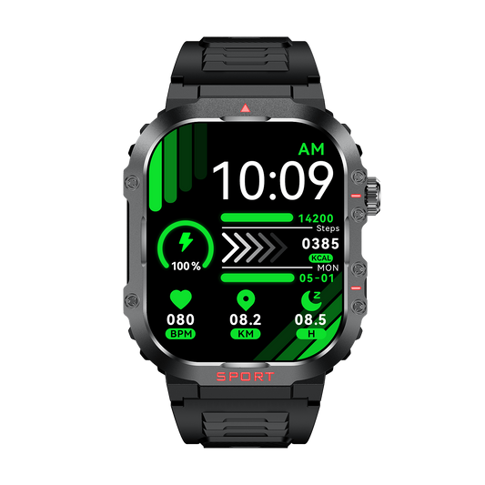 Sugar Pro 5 Smart Health Tracking Watch with Fitness and Heart Rate Monitor