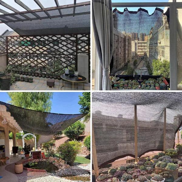 SunBlocker UV Shade Net Outdoor Sun Protection Canopy for Garden and Patio