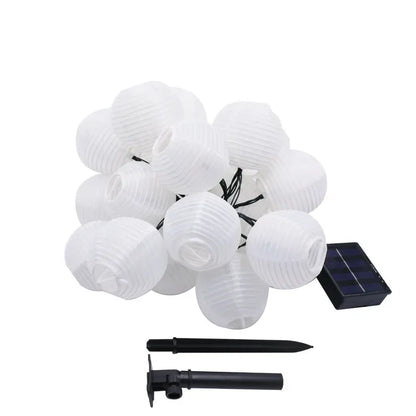 SunShade Solar Lantern String Lights Outdoor LED Decor