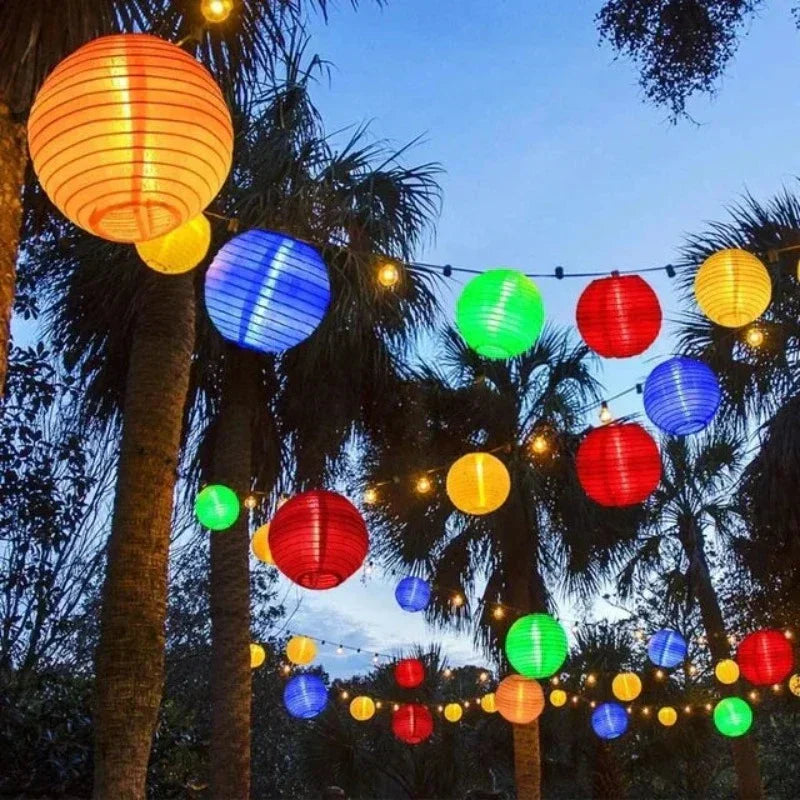 SunShade Solar Lantern String Lights Outdoor LED Decor
