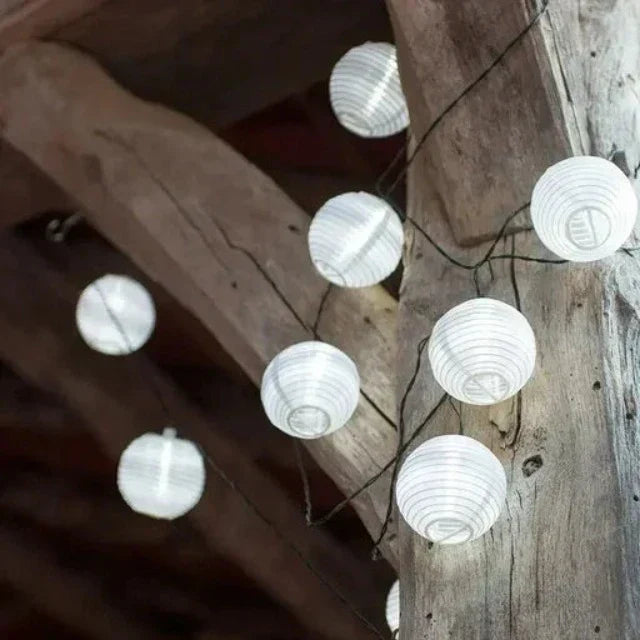 SunShade Solar Lantern String Lights Outdoor LED Decor